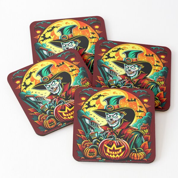 Item preview, Scary Joker Pumpkin: Halloween Comic Delight designed and sold by Paladiin.