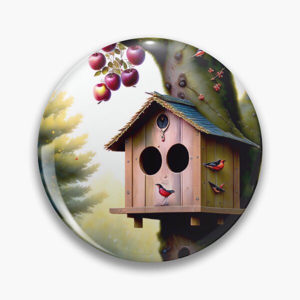 Item preview, Finches in the apple tree  designed and sold by m-y-A-I-A-R-T-.