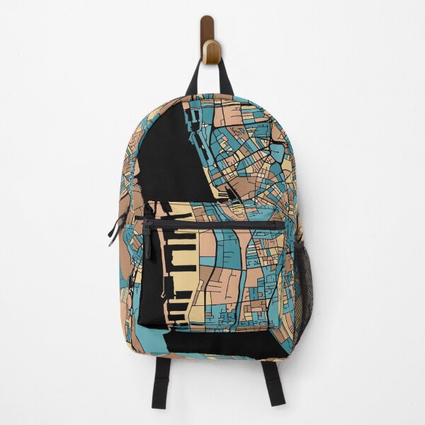 Item preview, Liverpool Map Pattern in Mid Century Pastel designed and sold by PatternMaps.