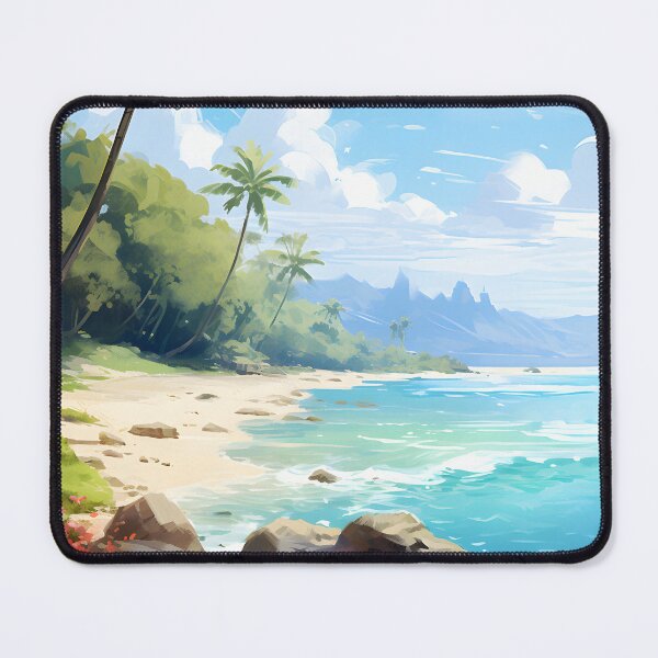 Item preview, Coastal Paradise | Watercolor Landscape Art designed and sold by Shirtastically.