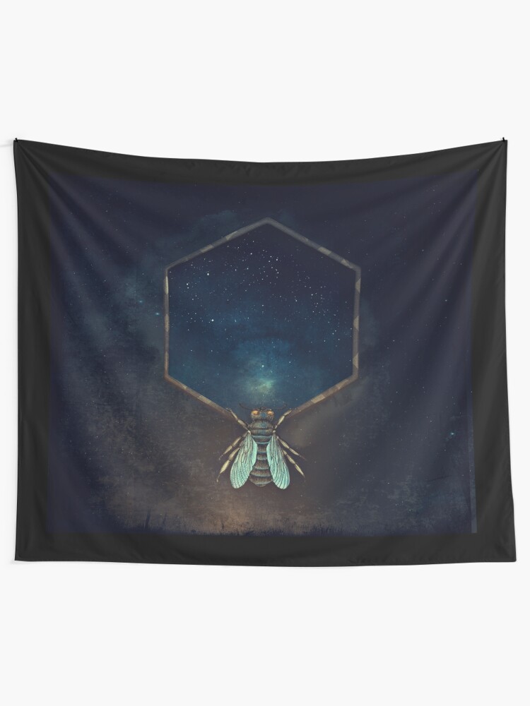 Alternate view of Bee Universe Tapestry