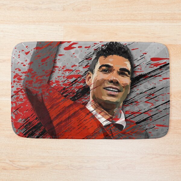 Item preview, Man Utd Casemiro Black and White Background Abstract Illustration Portrait designed and sold by VibesAndVision.