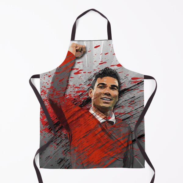 Item preview, Man Utd Casemiro Black and White Background Abstract Illustration Portrait designed and sold by VibesAndVision.