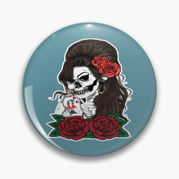Item preview, Amy Winehouse Skull Unique designed and sold by DarshSaunders.