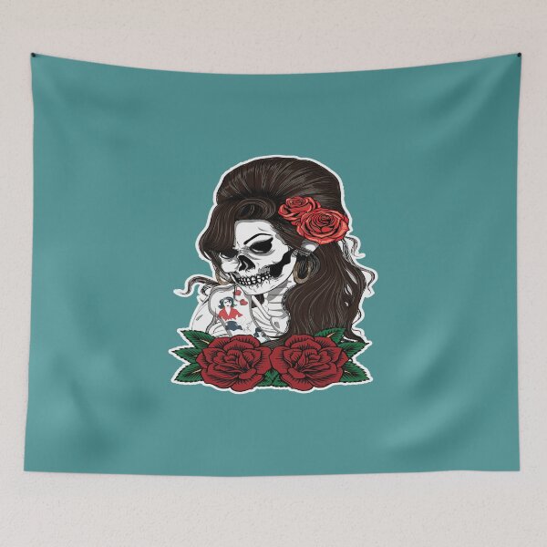 Item preview, Amy Winehouse Skull Unique designed and sold by DarshSaunders.