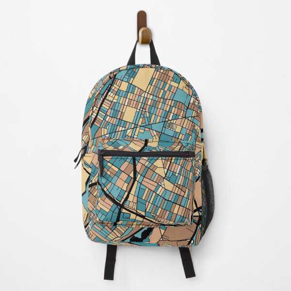 Item preview, Newark Map Pattern in Mid Century Pastel designed and sold by PatternMaps.