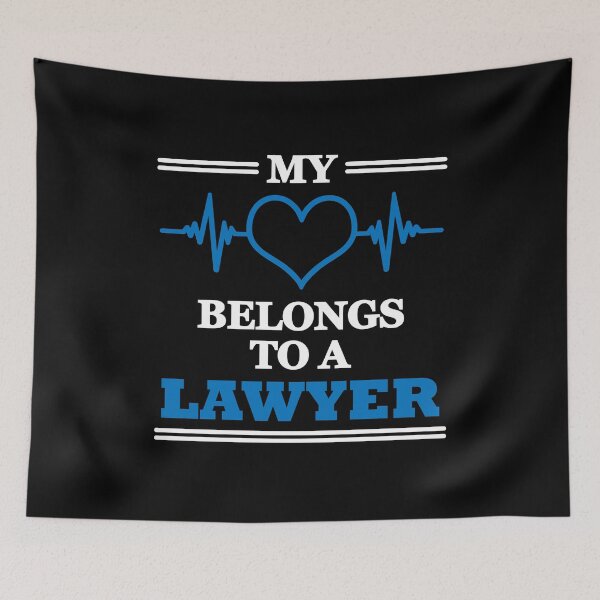 Item preview, My heart belongs to a lawyer designed and sold by TrendyDesigns.