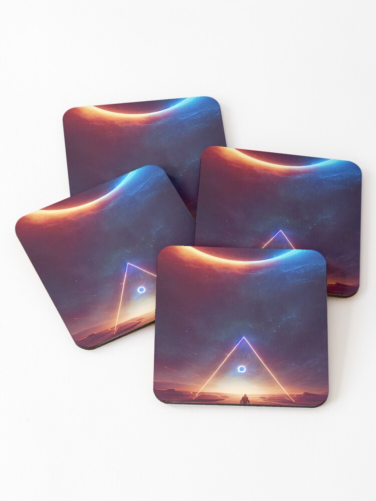 Thumbnail 1 of 5, Coasters (Set of 4), Parallel Dimension designed and sold by ThreadsTreasure.