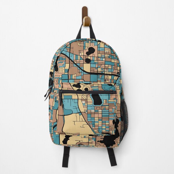 Item preview, Orlando Map Pattern in Mid Century Pastel designed and sold by PatternMaps.