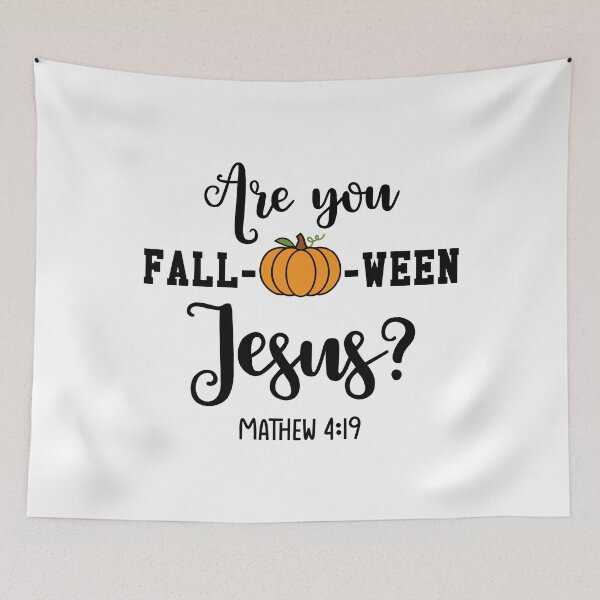 Item preview, Are You Fall-O-Ween Matthew 4:19 Bible Verse Falloween Jesus  designed and sold by JaimiMartine.