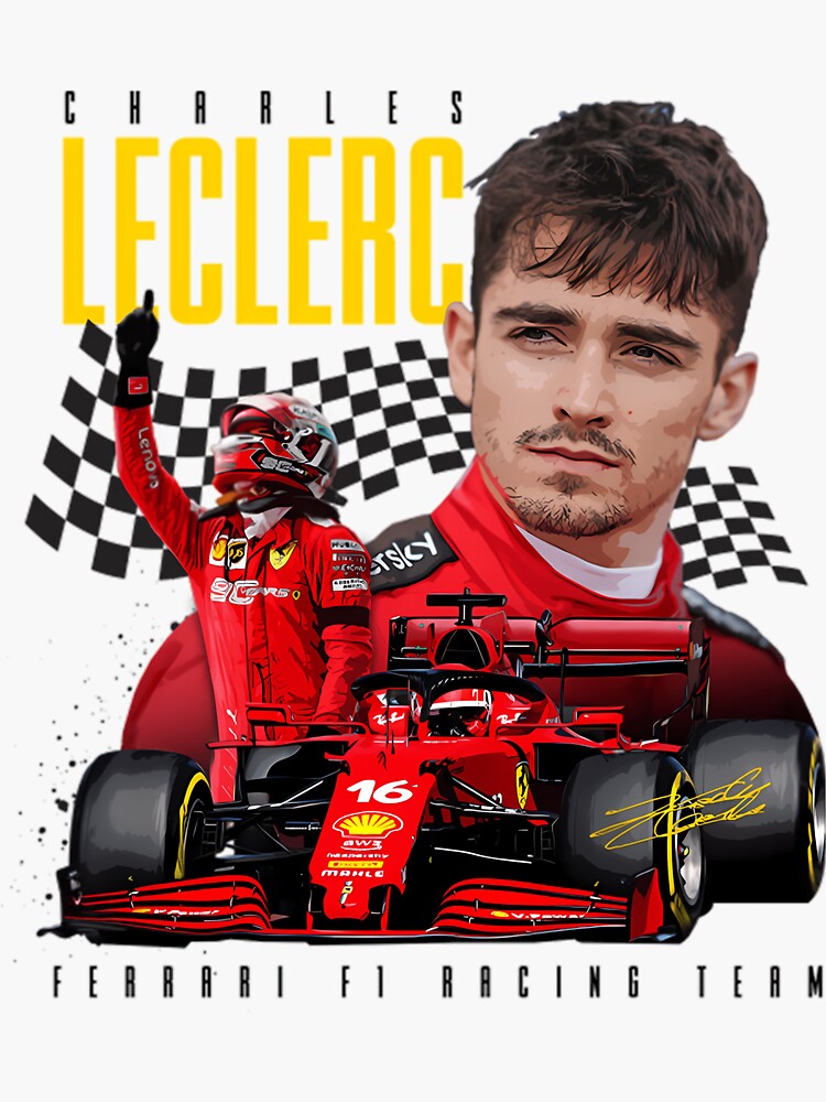 Charles Leclerc Ferrari F1 Art Print for Sale by jffamily