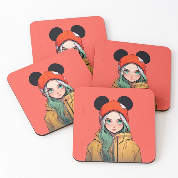 Item preview, Billie Eilish Fan Art Inspired Cute Anime Girl designed and sold by sμ (smew).
