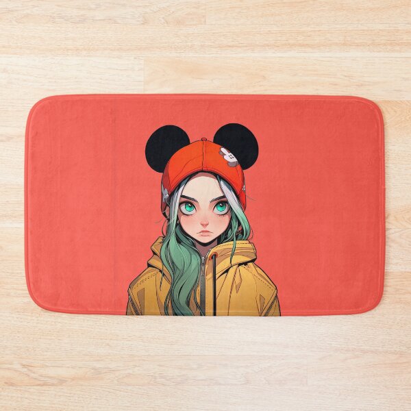 Item preview, Billie Eilish Fan Art Inspired Cute Anime Girl designed and sold by sμ (smew).
