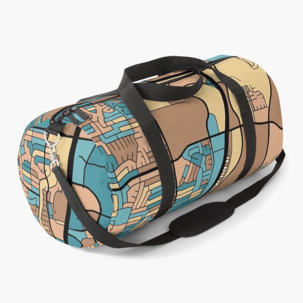 Item preview, Plano Map Pattern in Mid Century Pastel designed and sold by PatternMaps.