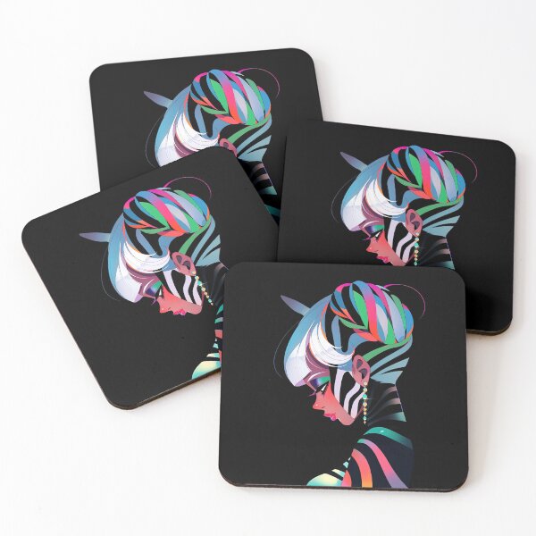 Item preview, Colourful Zebra Woman Portrait designed and sold by sμ (smew).