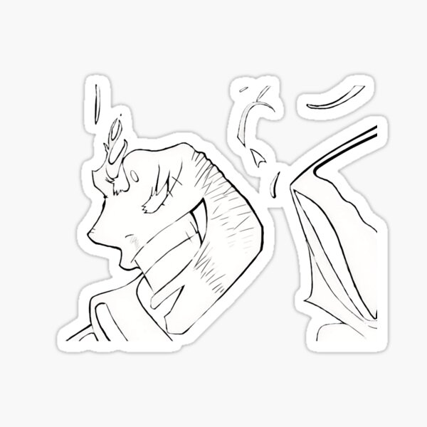 Luffy Gear 2 Minimalist Design | Sticker