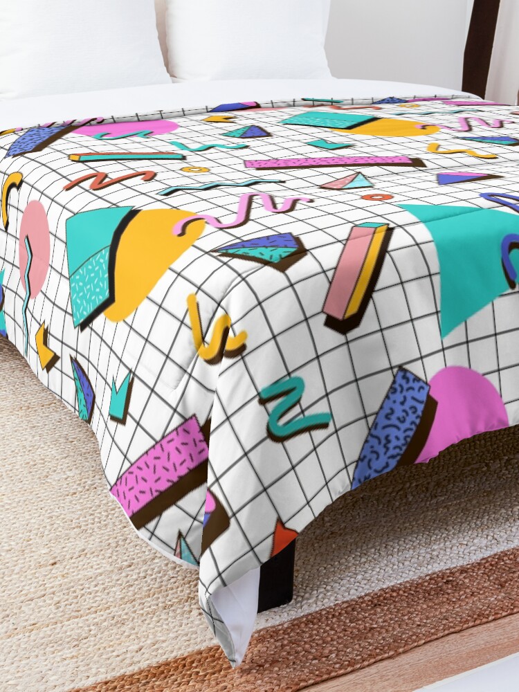 "Funky 80s eighties Memphis Pattern Design" Comforter by SoNifty