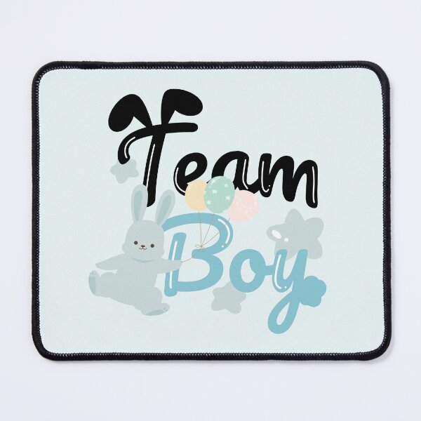 Item preview, Team Boy Gender Reveal Baby Shower party - kawaii cute bunny designed and sold by TNwandesignart.