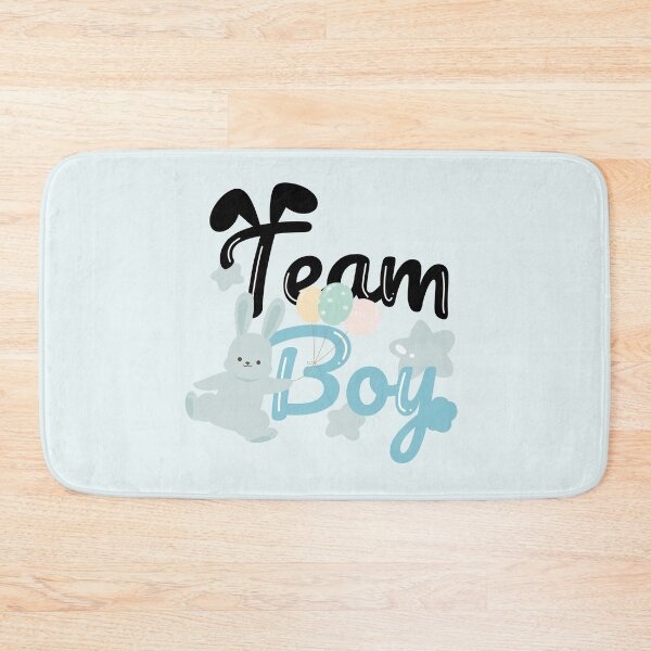 Item preview, Team Boy Gender Reveal Baby Shower party - kawaii cute bunny designed and sold by TNwandesignart.
