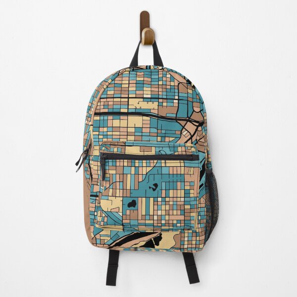 Item preview, Saint Paul Map Pattern in Mid Century Pastel designed and sold by PatternMaps.