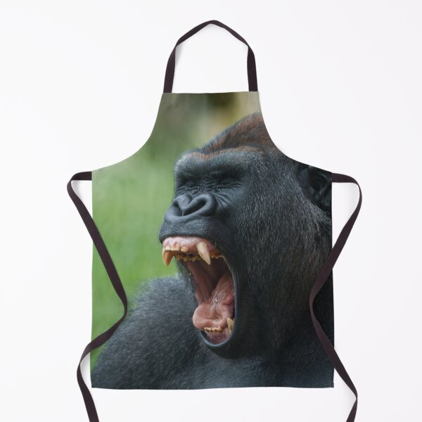 Item preview, Yawning Gorilla Baring its Impressive Canines designed and sold by rawshutterbug.