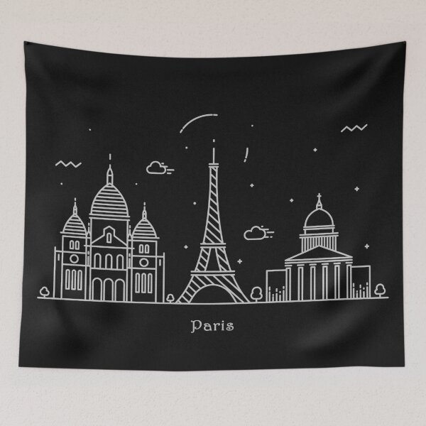 Item preview, Paris Skyline Minimal Line Art Poster designed and sold by A Deniz Akerman.
