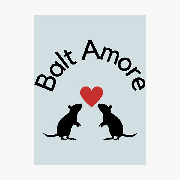 Item preview, Baltimore _Balt Amore_ Rat w Heart  designed and sold by Ripleybolen.