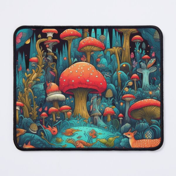 Item preview, Enchanting Cottagecore Mushroom Mug - Boho-Inspired Stoneware Cup with Colorful Interior for Magical Tea Parties designed and sold by Thehobbiehouse.