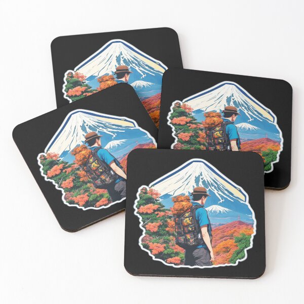 Item preview, Traveler Hiking on Beautiful Mount Fuji Japan designed and sold by Ridiculam Toga.