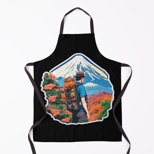 Item preview, Traveler Hiking on Beautiful Mount Fuji Japan designed and sold by Ridiculam Toga.