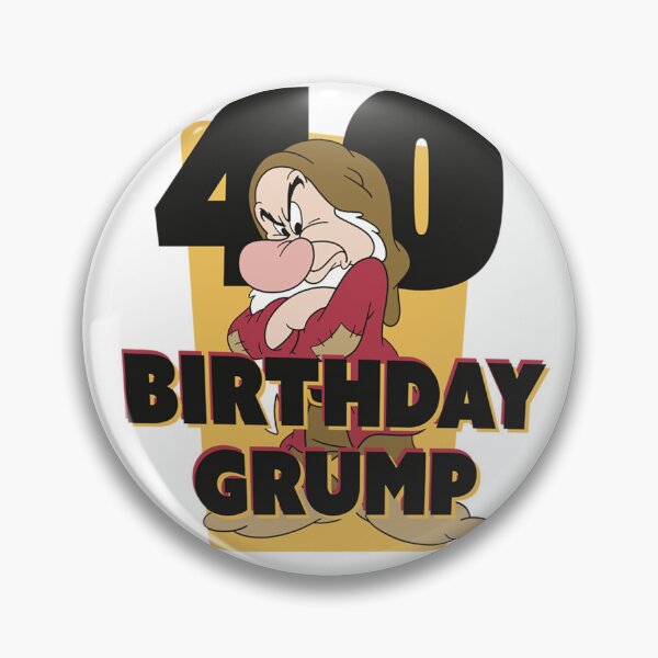Item preview, Snow White Grumpy Fortieth Birthday Grump designed and sold by BrendeAbelard.