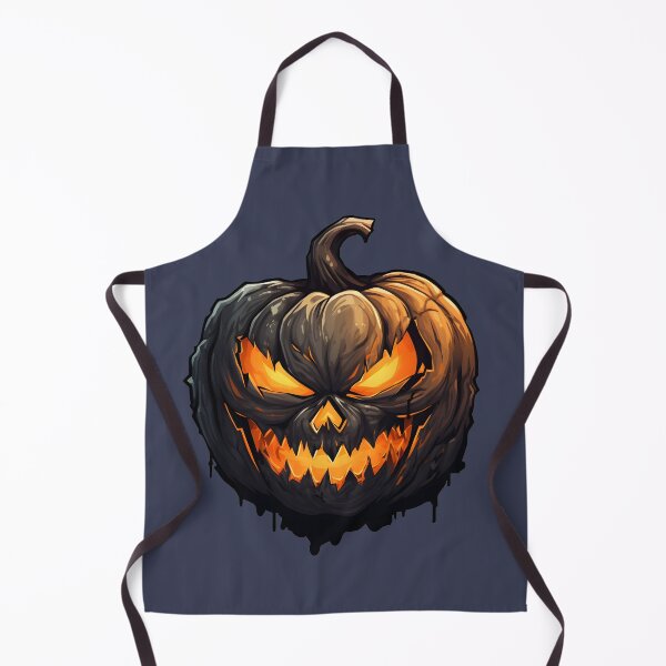 Item preview, gothic scary pumpkin face  designed and sold by Wickystickers.