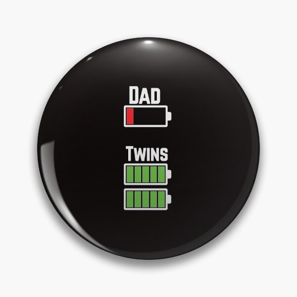 Artikelvorschau, Dad Twins Battery   Bright  T  entworfen und verkauft von MircoGrobman.