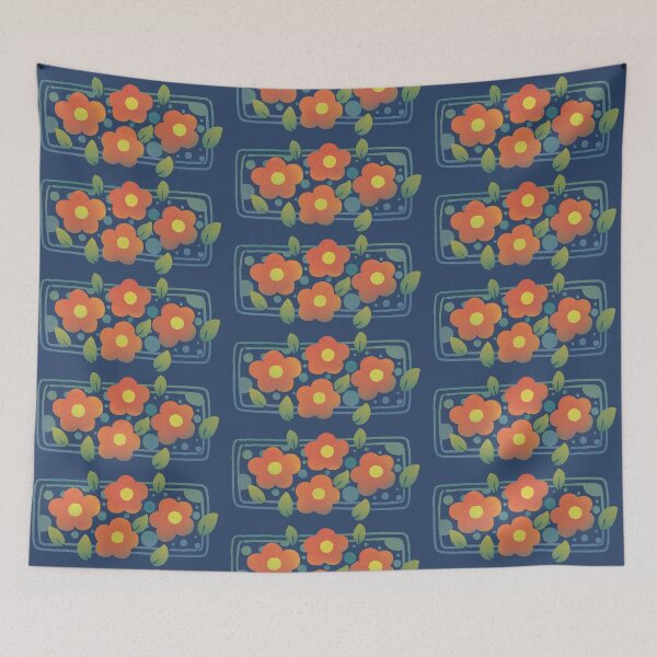 Item preview, Little red flowers pattern designed and sold by iriafung.