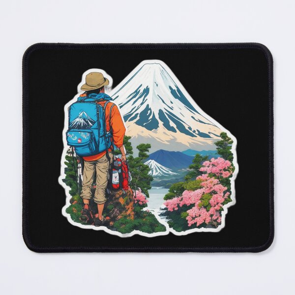 Item preview, Little Girl Hiking on Beautiful Mount Fuji Japan designed and sold by Ridiculam Toga.