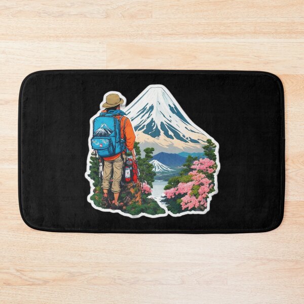 Item preview, Little Girl Hiking on Beautiful Mount Fuji Japan designed and sold by Ridiculam Toga.