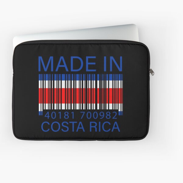 made in Costa Rica ,Costa Rica barcode , Costa Rica gift , Costa Rica womens , Costa Rica mens , funny Costa Rica gifts , Costa Rica roots , Costa Rica flag , Costa Rica proud , Costa Rica pride Laptop Sleeve