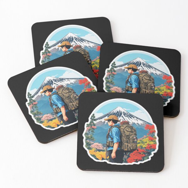 Item preview, Morning Backpacker Hiking on Beautiful Mount Fuji Japan designed and sold by Ridiculam Toga.
