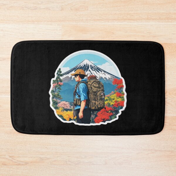 Item preview, Morning Backpacker Hiking on Beautiful Mount Fuji Japan designed and sold by Ridiculam Toga.