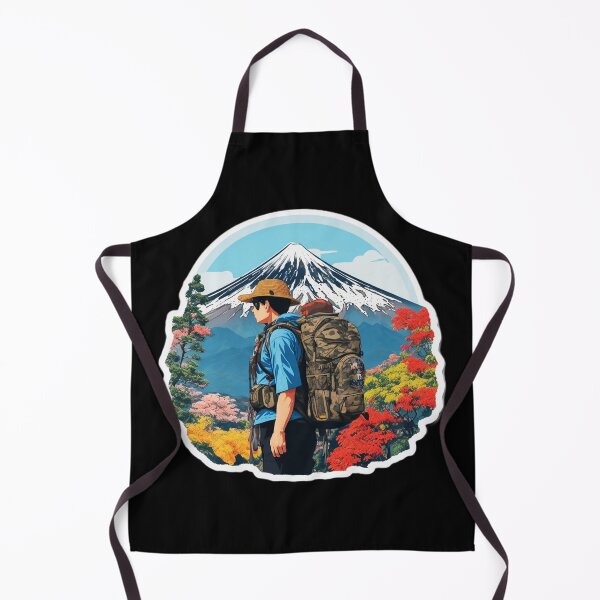 Item preview, Morning Backpacker Hiking on Beautiful Mount Fuji Japan designed and sold by Ridiculam Toga.