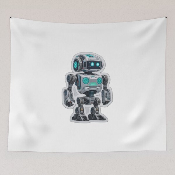 Item preview, AI Marvel: Big Artificial Intelligence Robot Sticker designed and sold by aiprintiq.