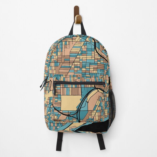 Item preview, Toledo Map Pattern in Mid Century Pastel designed and sold by PatternMaps.