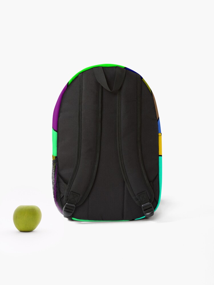 Thumbnail 2 of 3, Backpack, Random Bright designed and sold by FootprintDesign.