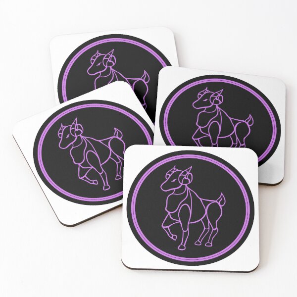Item preview, Aries Black and Purple Retro designed and sold by MysticZodiac.
