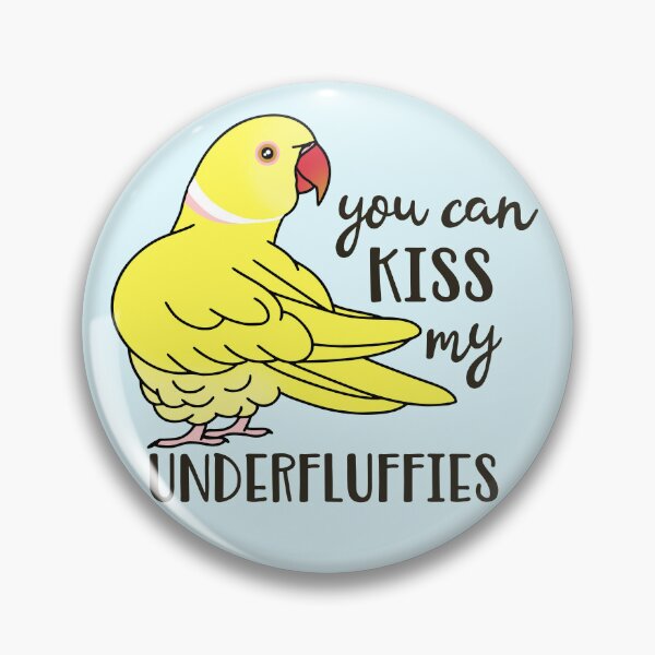 Item preview, You can kiss my underfluffies Yellow Indian Ringneck designed and sold by FandomizedRose.