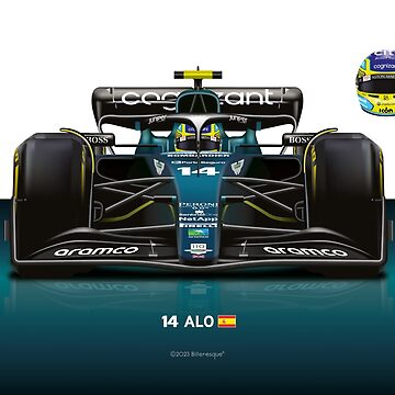 Póster for Sale con la obra «FERNANDO ALONSO 2023 ASTON MARTIN EDICIÓN DE  CARTEL IMPRESIÓN» de luLaLincoLn