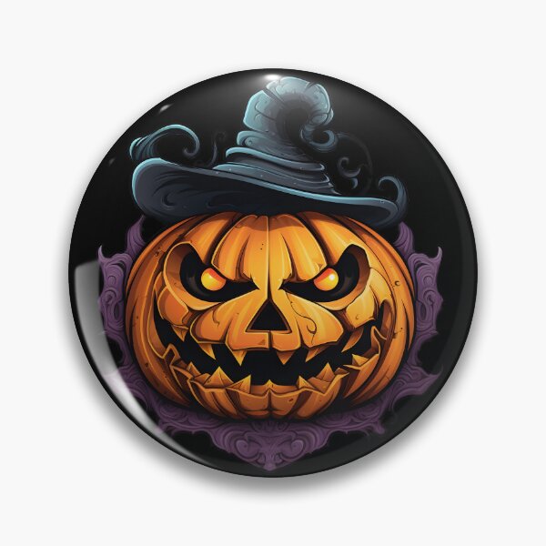 Item preview, witch pumpkin face designed and sold by Wickystickers.