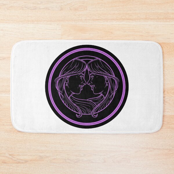 Item preview, Gemini Black and Purple Retro designed and sold by MysticZodiac.