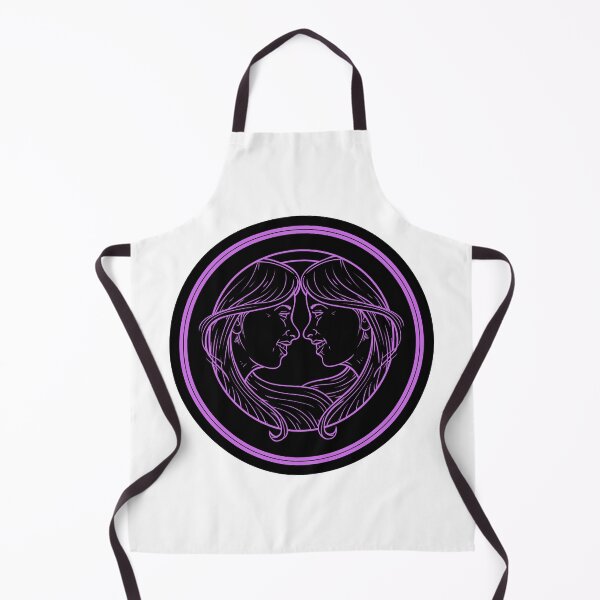 Item preview, Gemini Black and Purple Retro designed and sold by MysticZodiac.
