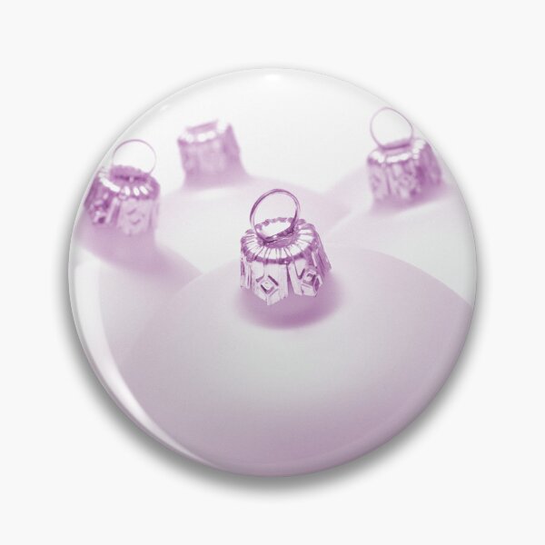 Item preview, Lilac tinted Christmas baubles on white background designed and sold by bailey-cooper.